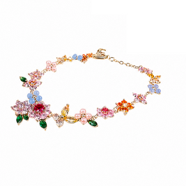 American Vintage Floral Color Jewelry Set