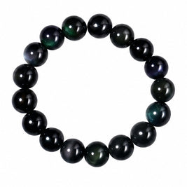 Natural Rainbow Eye Obsidian Bracelet