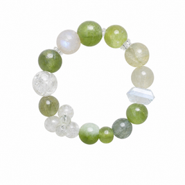 Green Phantom Multi-Gemstone Crystal Bracelet