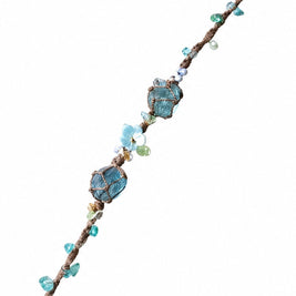 Raw Stone Mesh Bag Bracelet