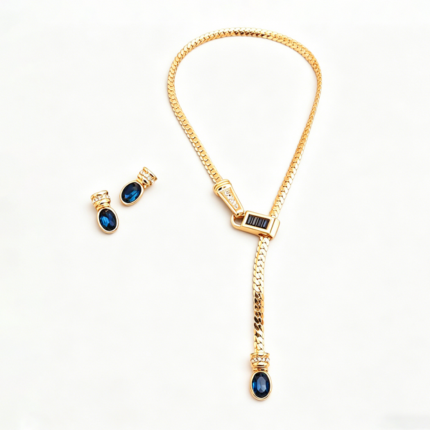Vintage Snake Chain Y-Necklace
