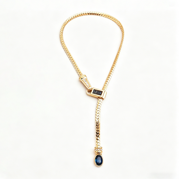 Vintage Snake Chain Y-Necklace
