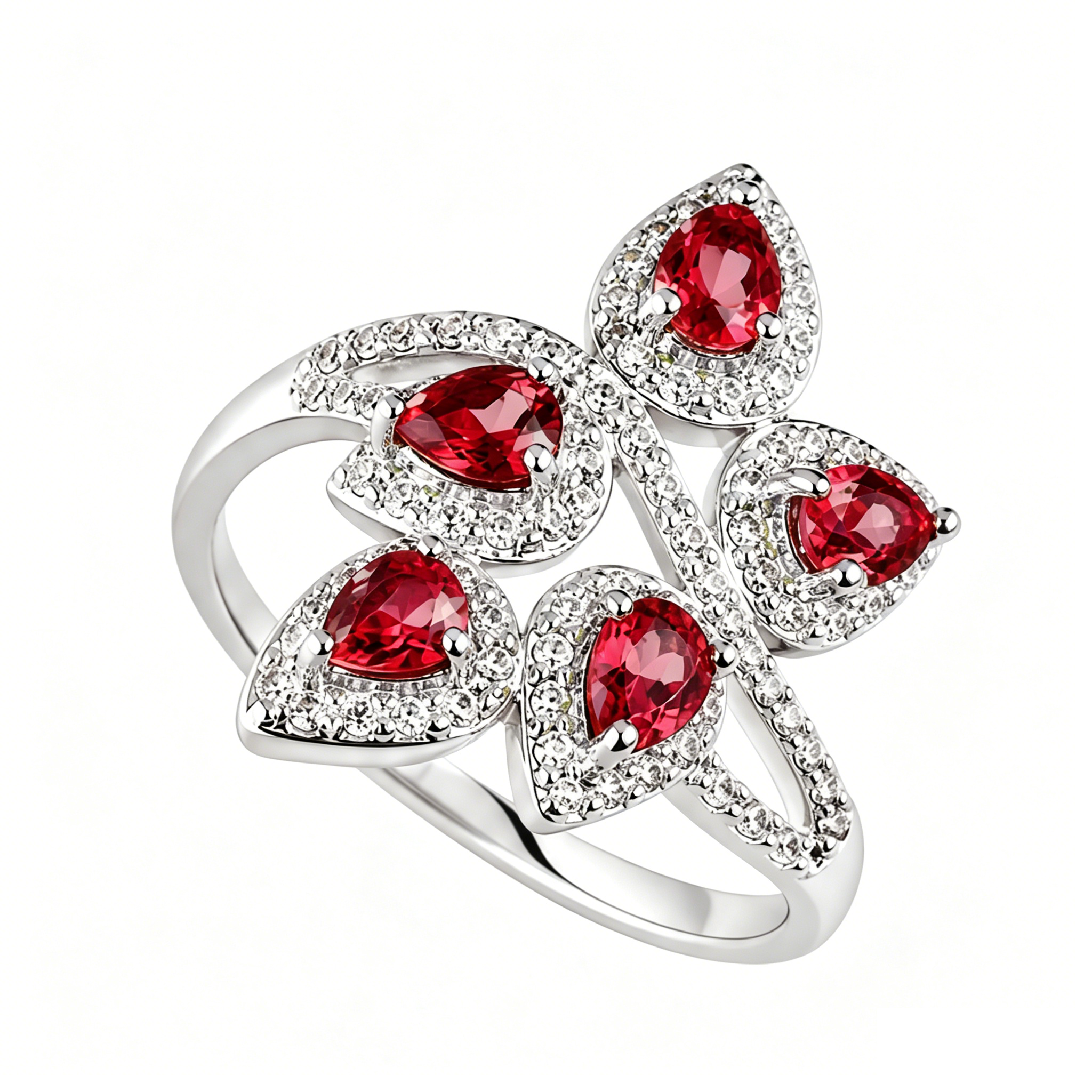 Natural Crystal Adjustable Ring