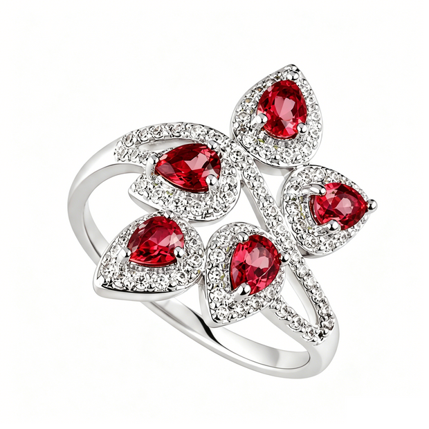 Natural Crystal Adjustable Ring