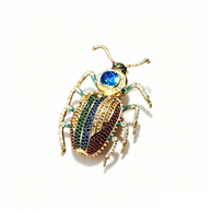 Vintage Siberian Beetle Brooch