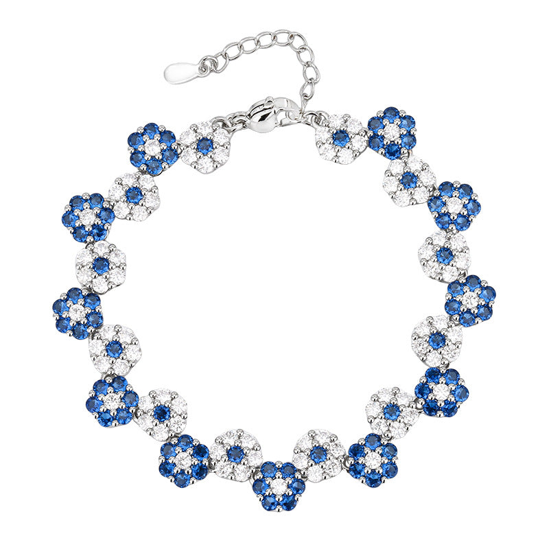 Fashion Zircon Flower Chain Women’s Bracelet