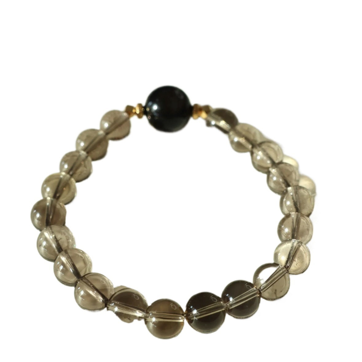 7A Natural Tea Crystal Obsidian Bracelet