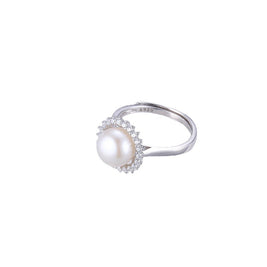 Sunflower Pearl 925 Silver Ring