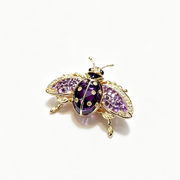 Vintage Siberian Beetle Brooch