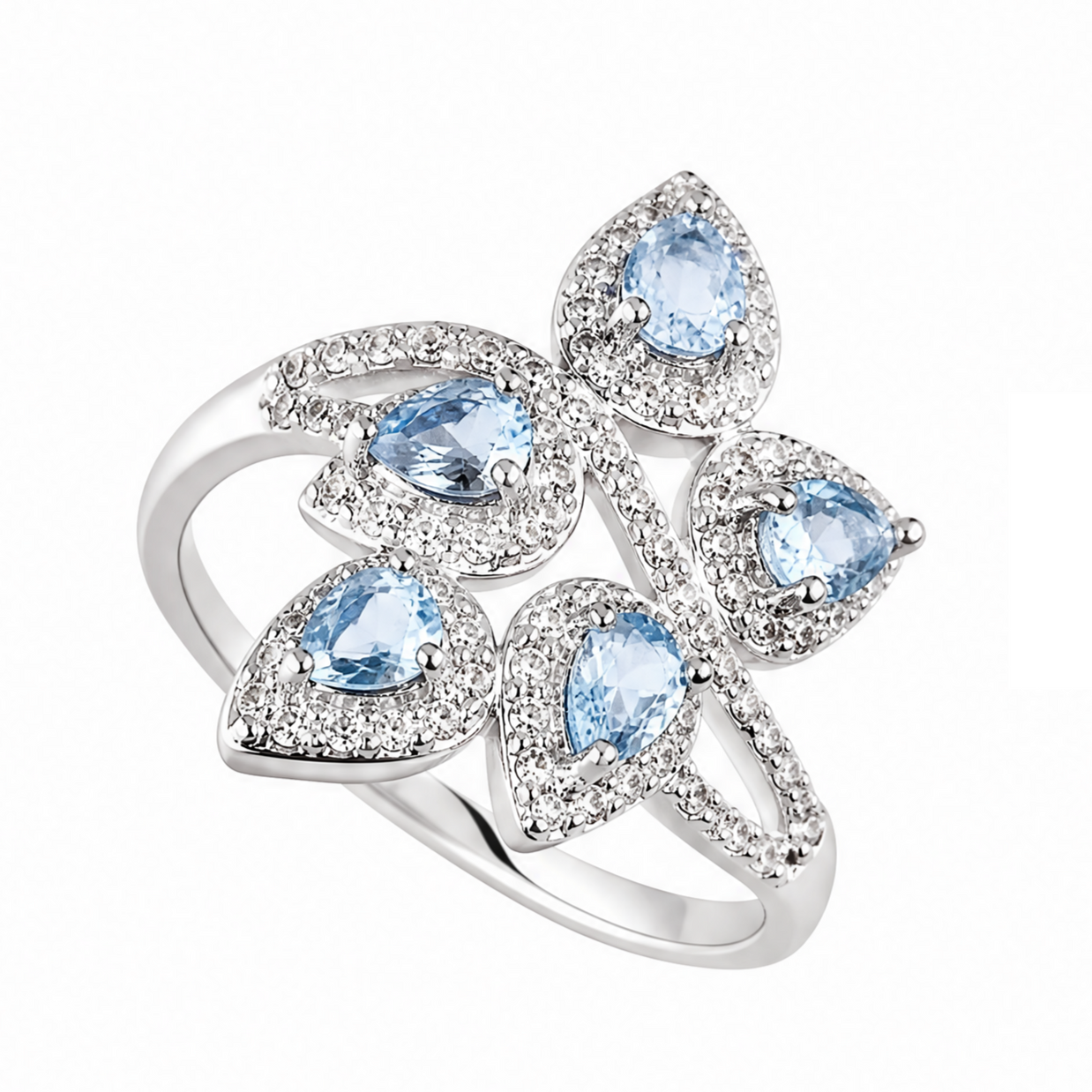 Natural Crystal Adjustable Ring