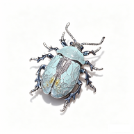 Vintage Siberian Beetle Brooch