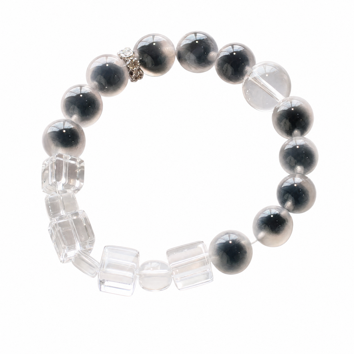 Sugar Champagne Diamond Natural Crystal Bracelet