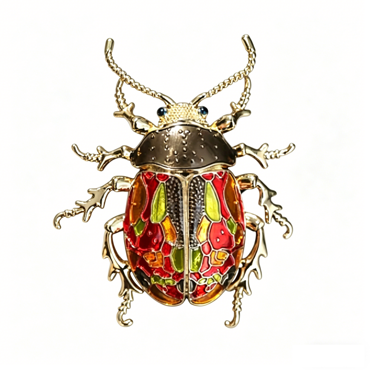 Vintage Siberian Beetle Brooch