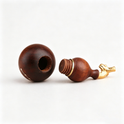 Thunderstruck Date Wood Gourd Charm