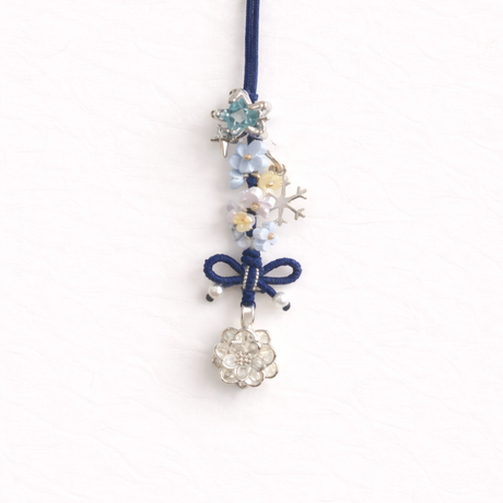 Blue Lotus Phone Charm Lanyard
